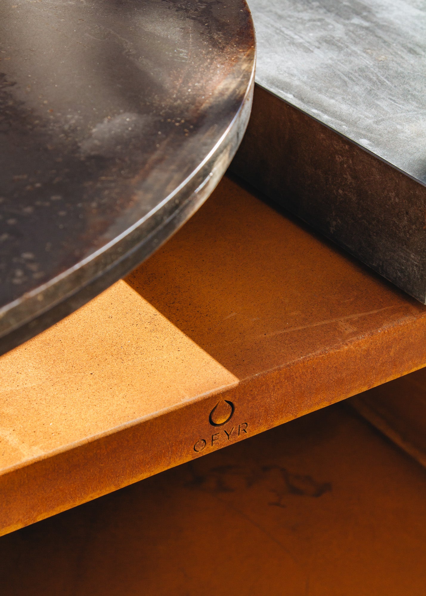 OFYR Pro 100 Grill Corten Steel Storage Island