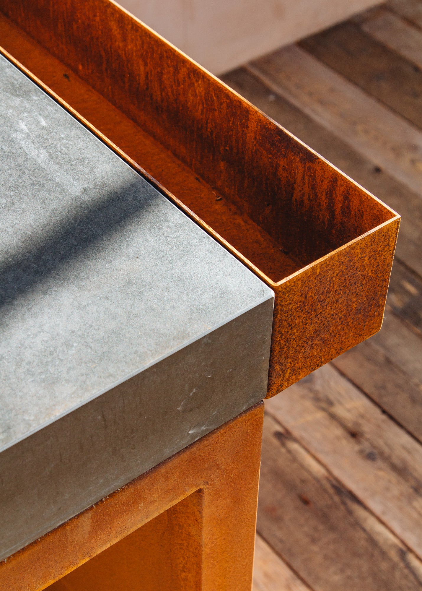 OFYR Pro 100 Grill Corten Steel Storage Island