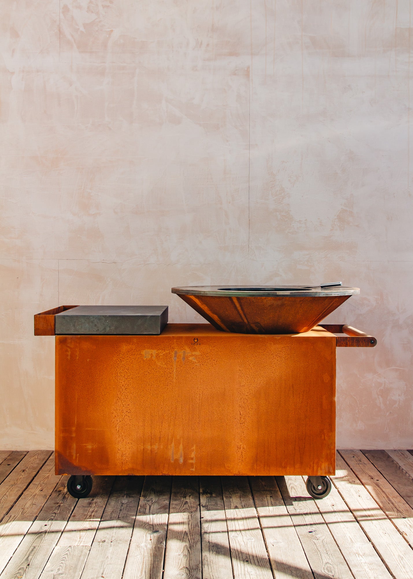 OFYR Pro 100 Grill Corten Steel Storage Island