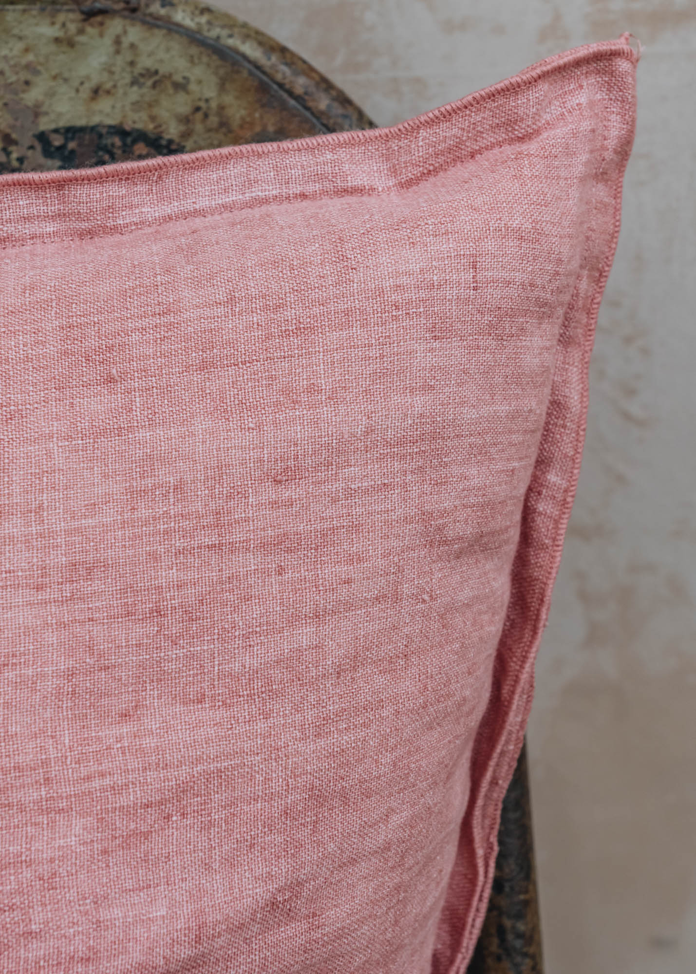 Bungalow Bungalow Old Rose Linen Cushion