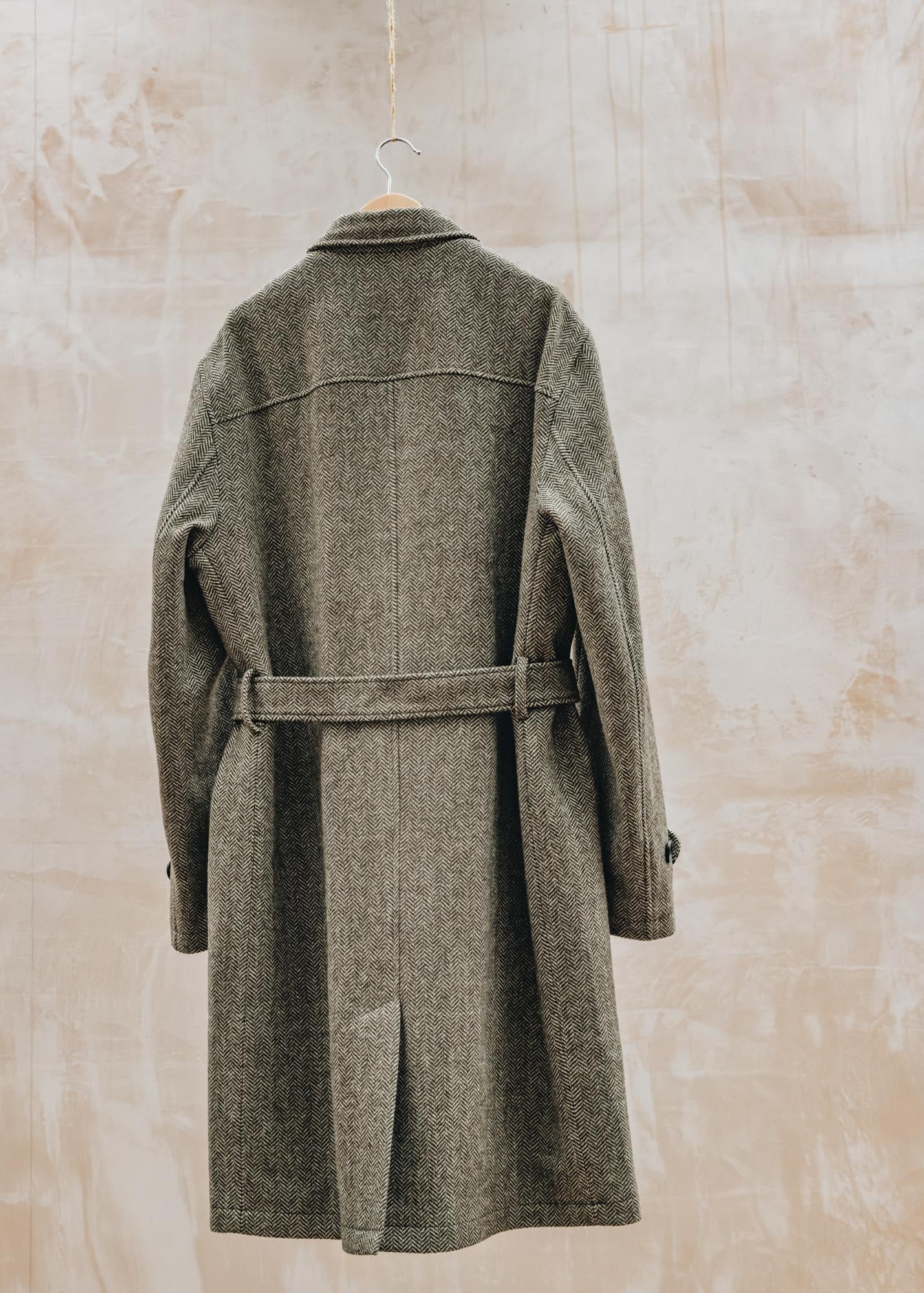 Oliver Spencer Grandpa Coat in Whittaker Beige