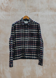Oliver Spencer Milford Jacket in Becker Navy and Beige