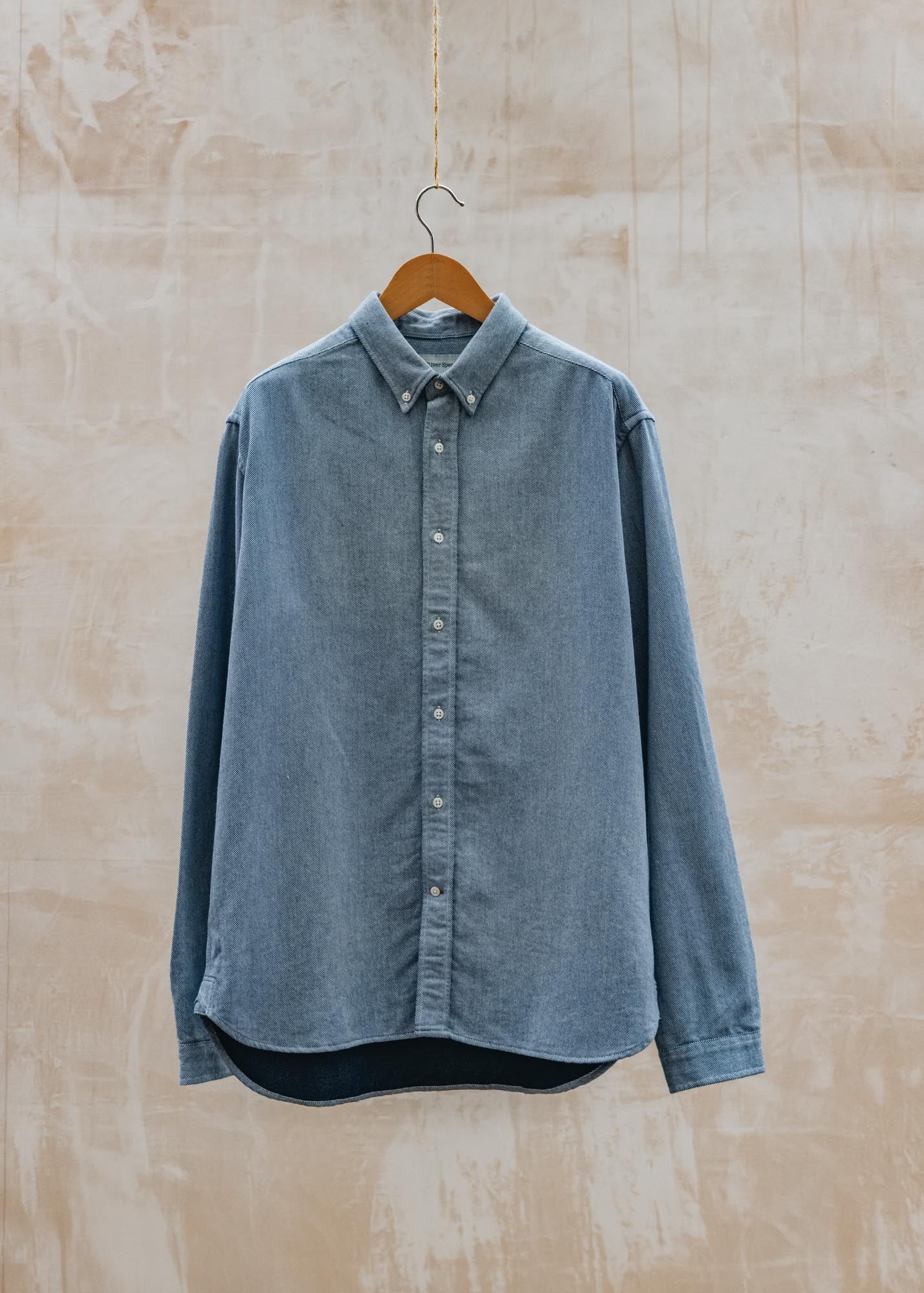 Oliver Spencer Brook Shirt in Mitchell Blue
