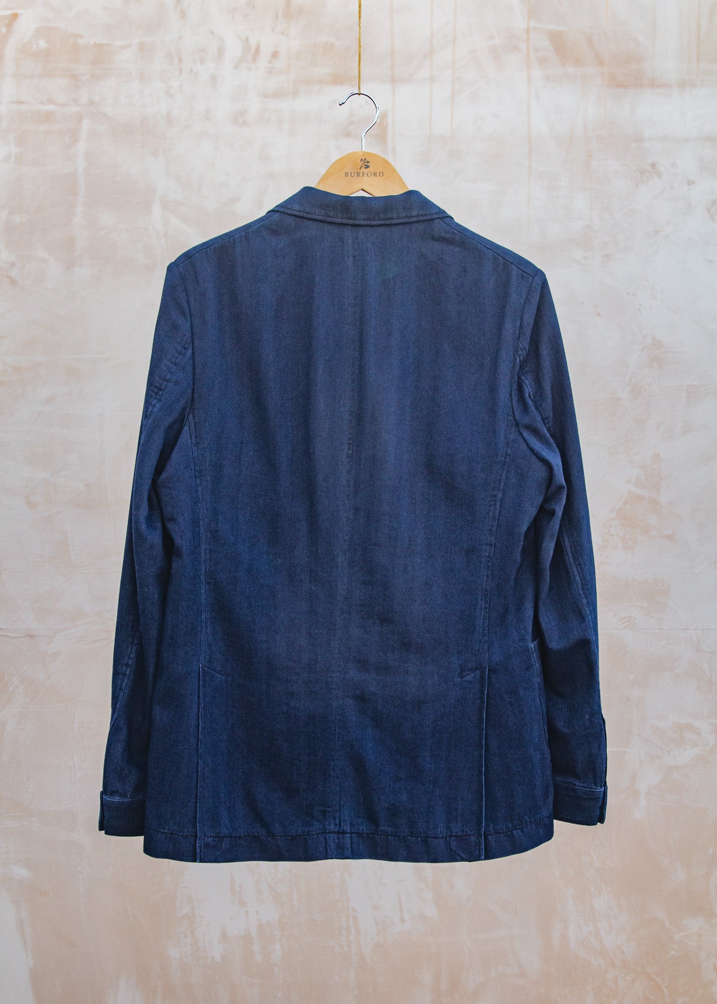 Oliver Spencer Double Breasted Jacket in Indigo Blue
