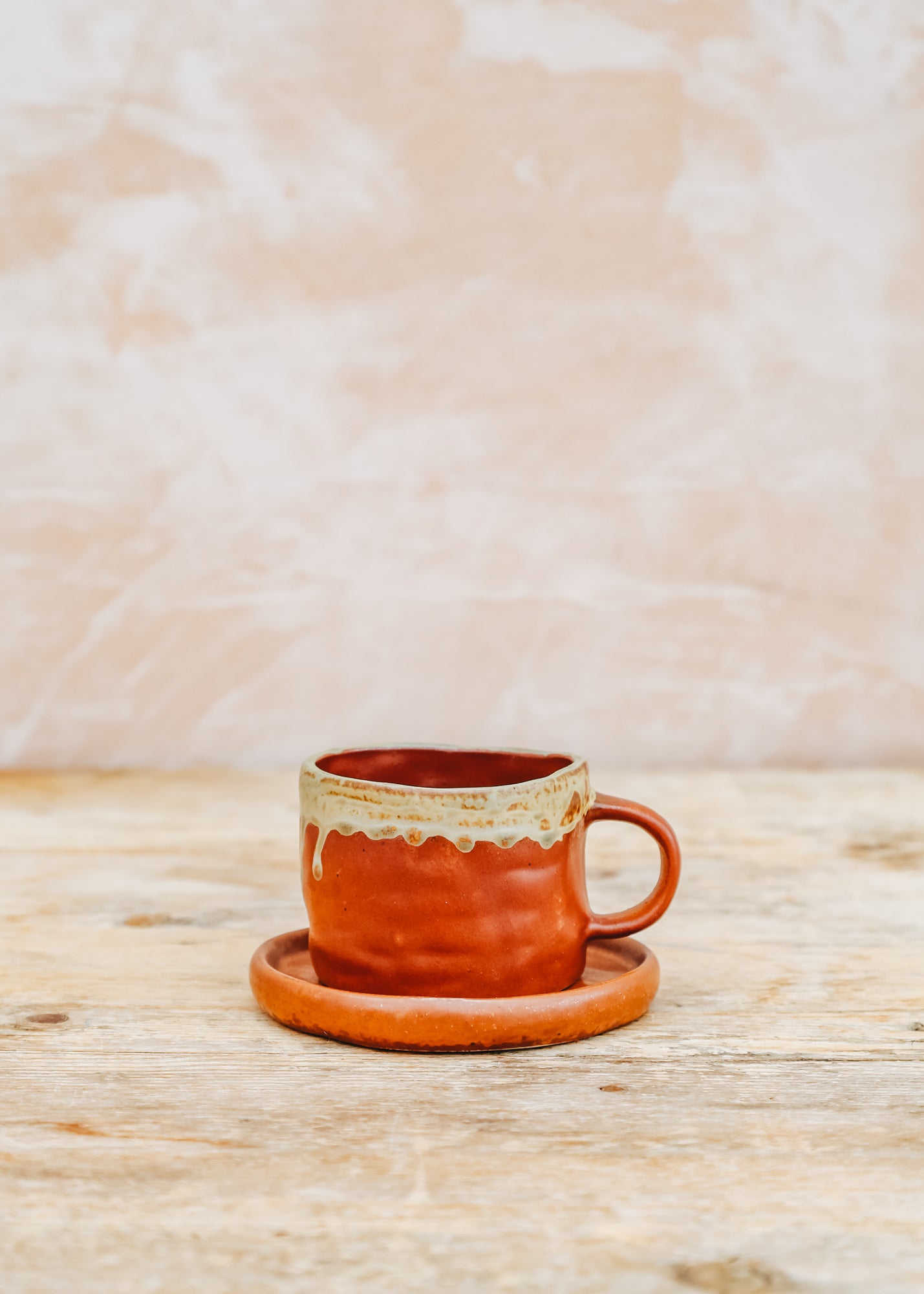 Olsson & Jensen Brandie Cup and Saucer in Rust