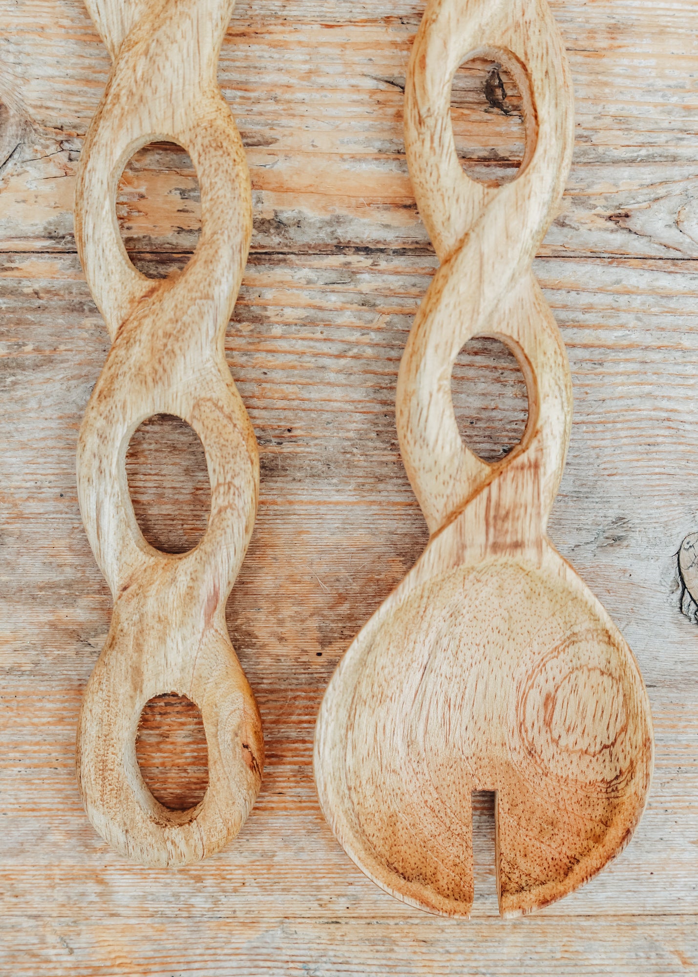 Olsson & Jensen Zoey Salad Servers in Natural