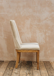 One.World Monroe Blue Stripe Oak Dining Chair