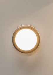 Pooky Lighting Brass Open Face Bantham Wall Light