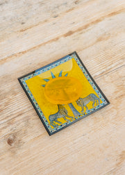 Ortigia Zagara Glass Plate and Soap Set