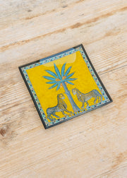 Ortigia Zagara Glass Plate and Soap Set