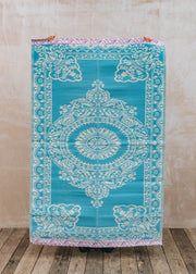 Steiff Outdoor Recycled Plastic Carpet in Blue, 180cm x 120cm