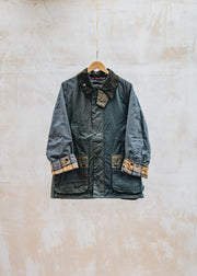 Red Wing Oversized Patchwork Bedale Wax Jacket in Sage Multi