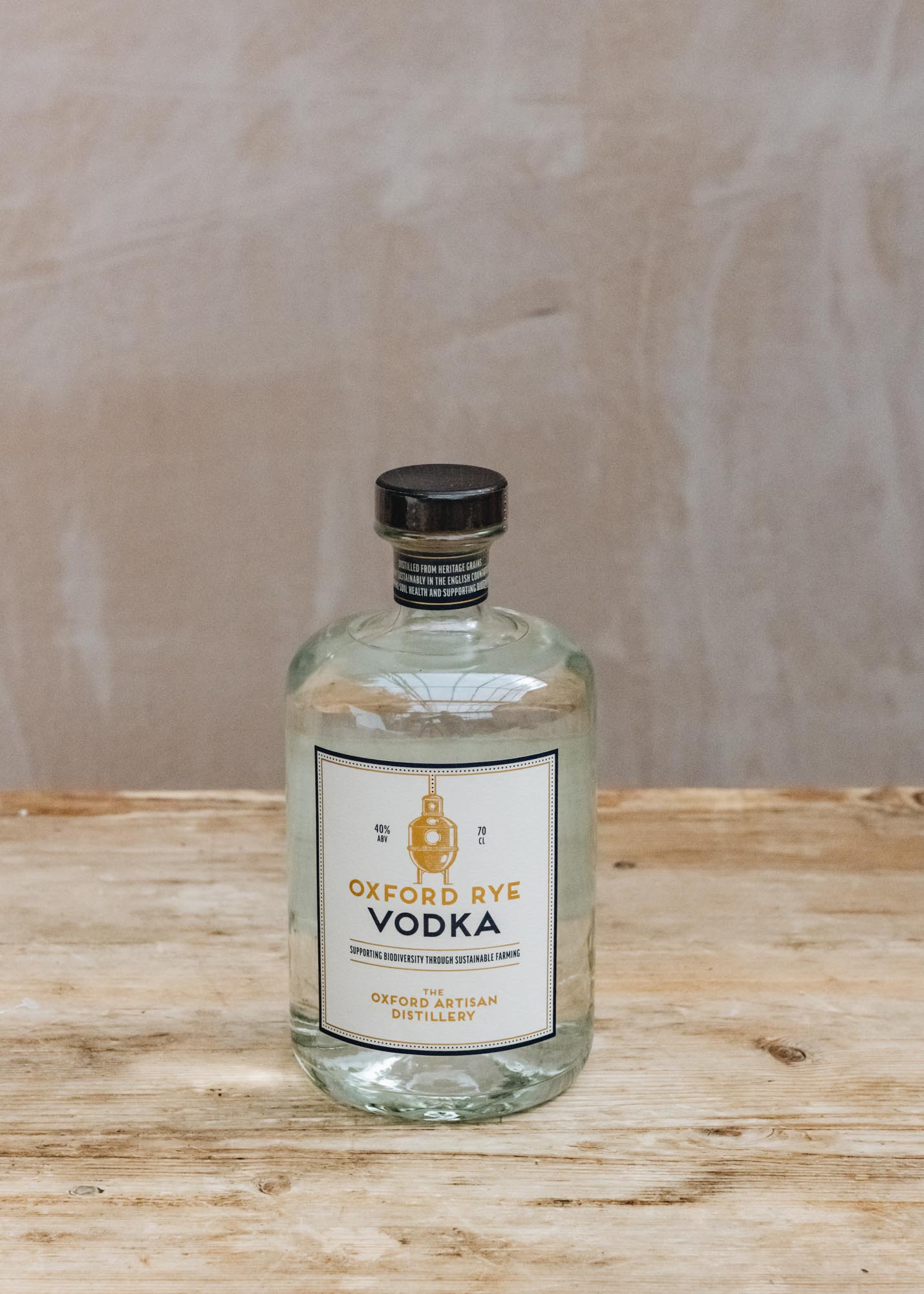 Organic Oxford Rye Vodka, 70cl