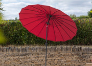 Bramblecrest Shanghai Aluminium Tilt Parasol in Red, 2.7m