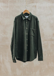Portuguese Flannel Teca Shirt in Moss Green