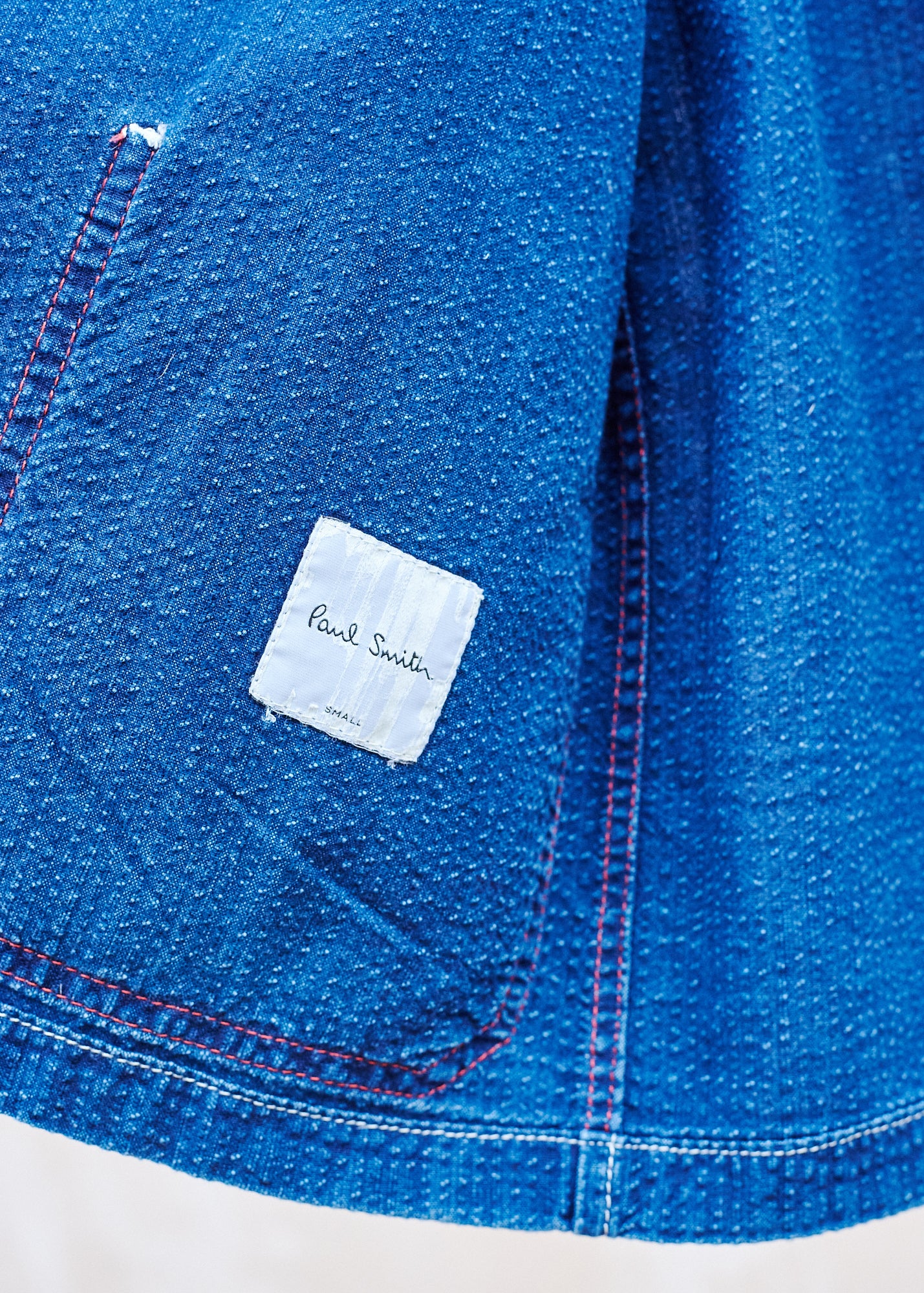 Kenny Ryder Paul Smith Denim Seersucker Chore Jacket - S