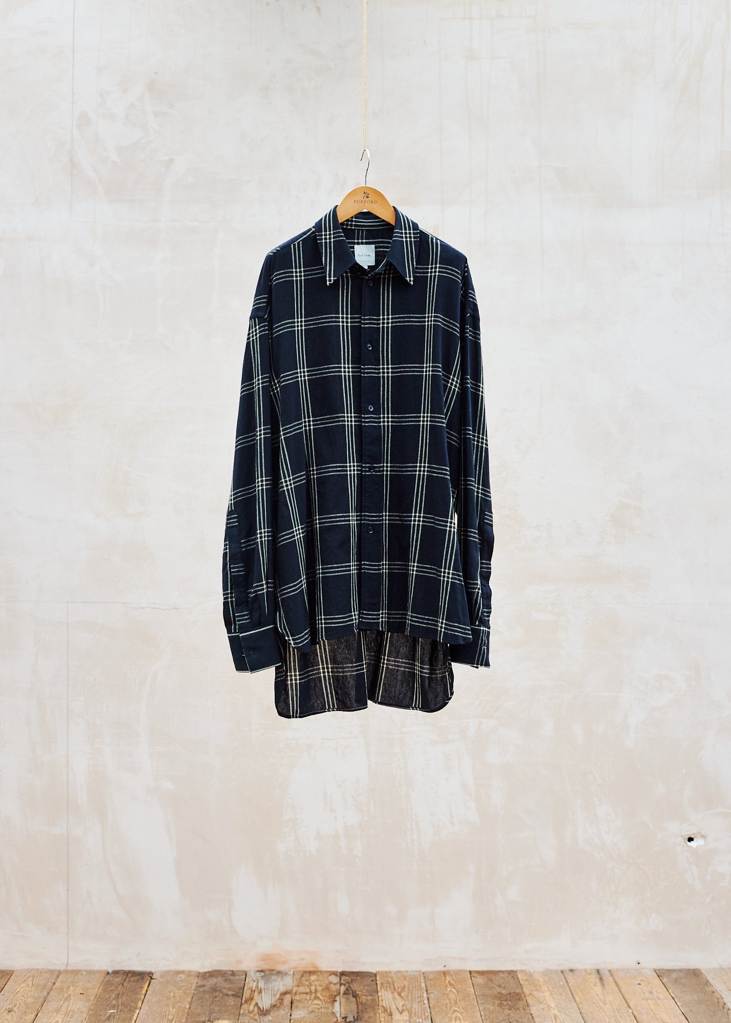 Paul Smith Oversized Checked Wool/Cotton Shirt - L