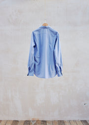 Kenny Ryder Paul Smith Fine Striped Blue Cotton Shirt - XL