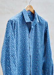 Paul Smith Blue Patterned Cotton Shirt - XL