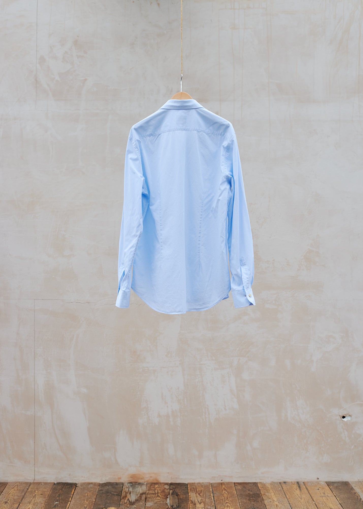 Kenny Ryder Paul Smith Light Blue Gingham Cotton Shirt - Xl