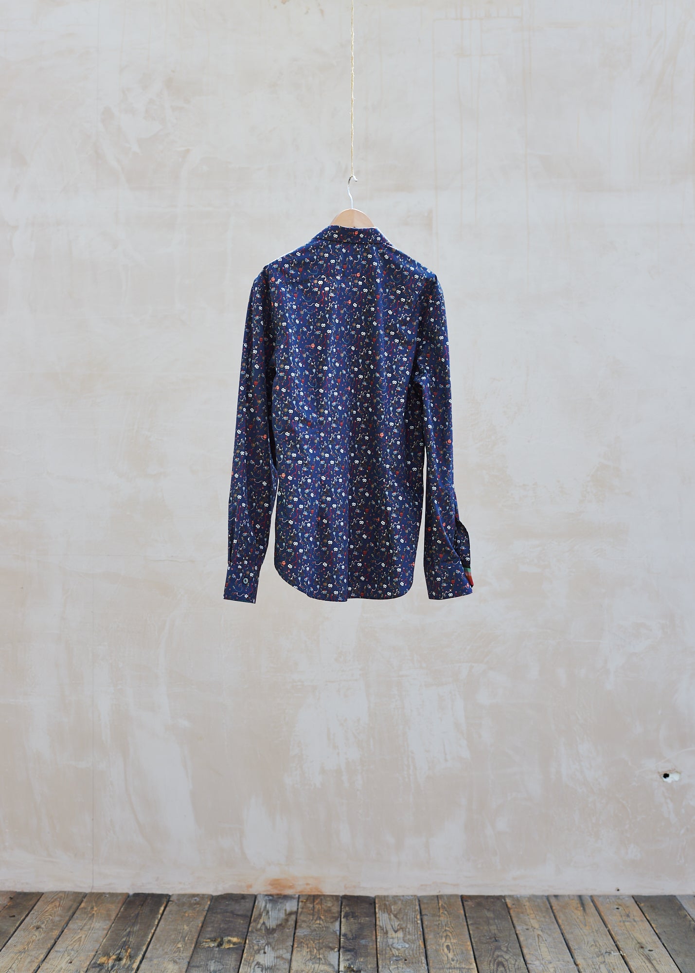 Kenny Ryder Paul Smith Flower Patterned Cotton Shirt/ L