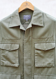 Private White V.C. LW Tough Green Cotton Shirt Jacket 