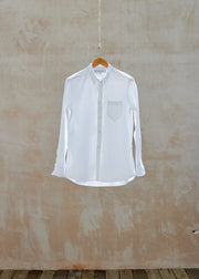 Private White V.C. White Oxford Cotton Buttondown Shirt - L