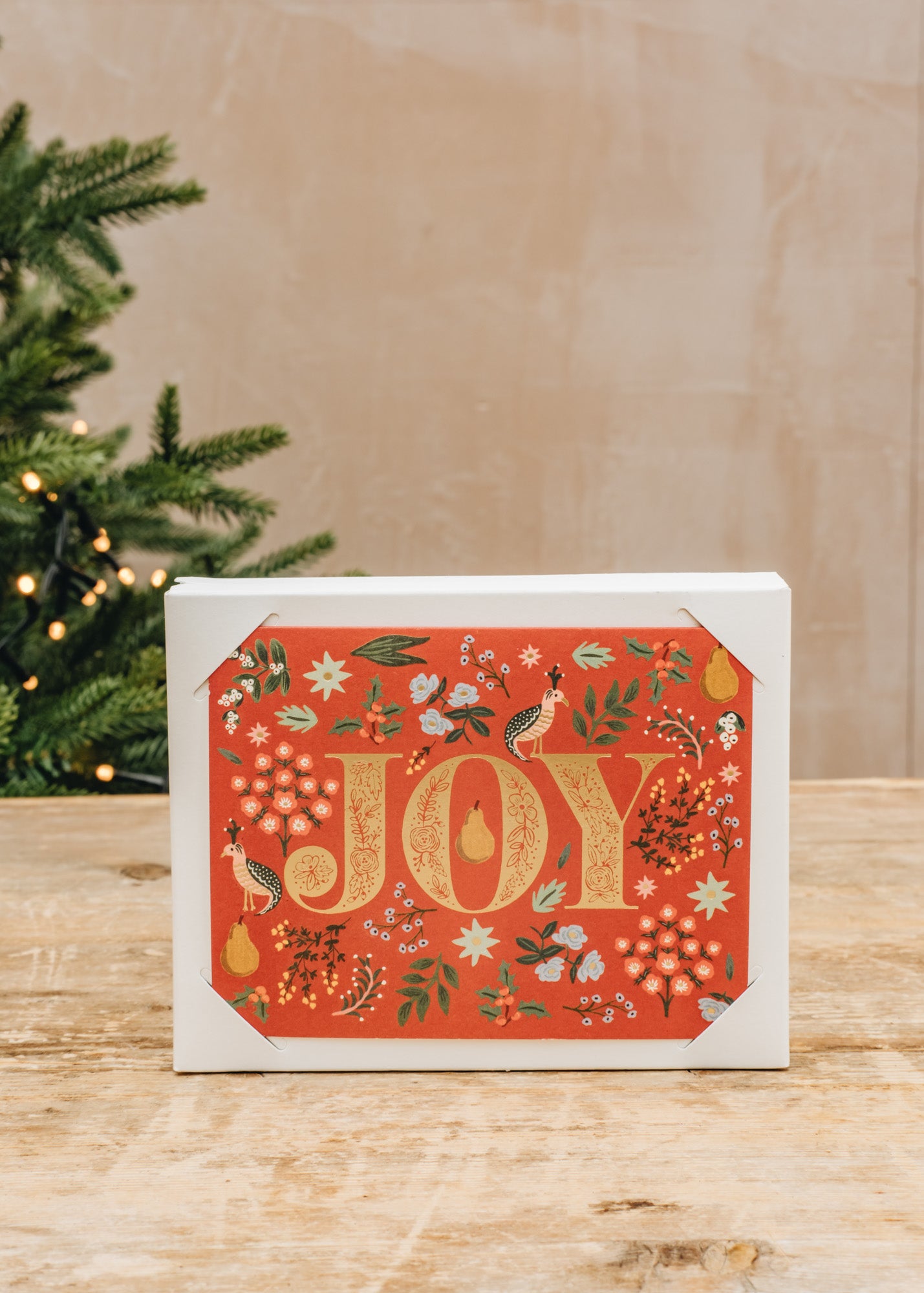 Books Rifle Paper Co. Partridge 'Joy' Christmas Cards, pack of eight