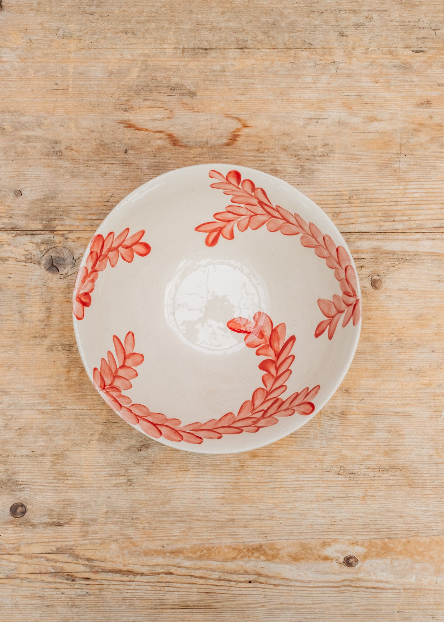 Wonki Ware Pasta Bowl in Pimento Vine