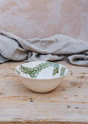 Pasta Bowl in Green Vine