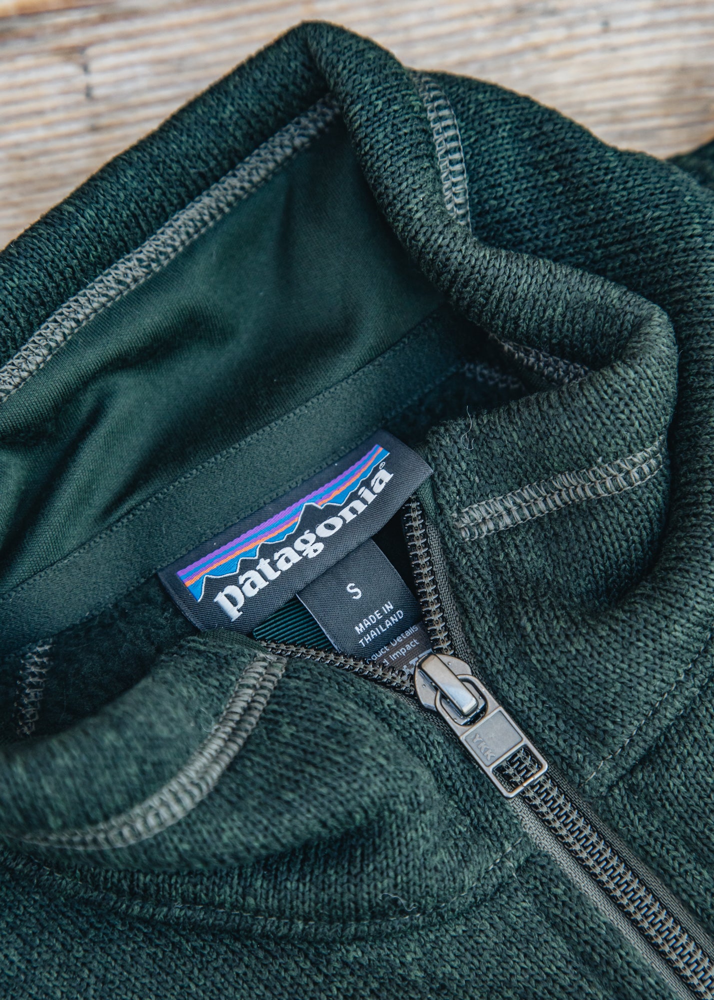 Patagonia Better Sweater 1/4 Zip in Old Growth Green
