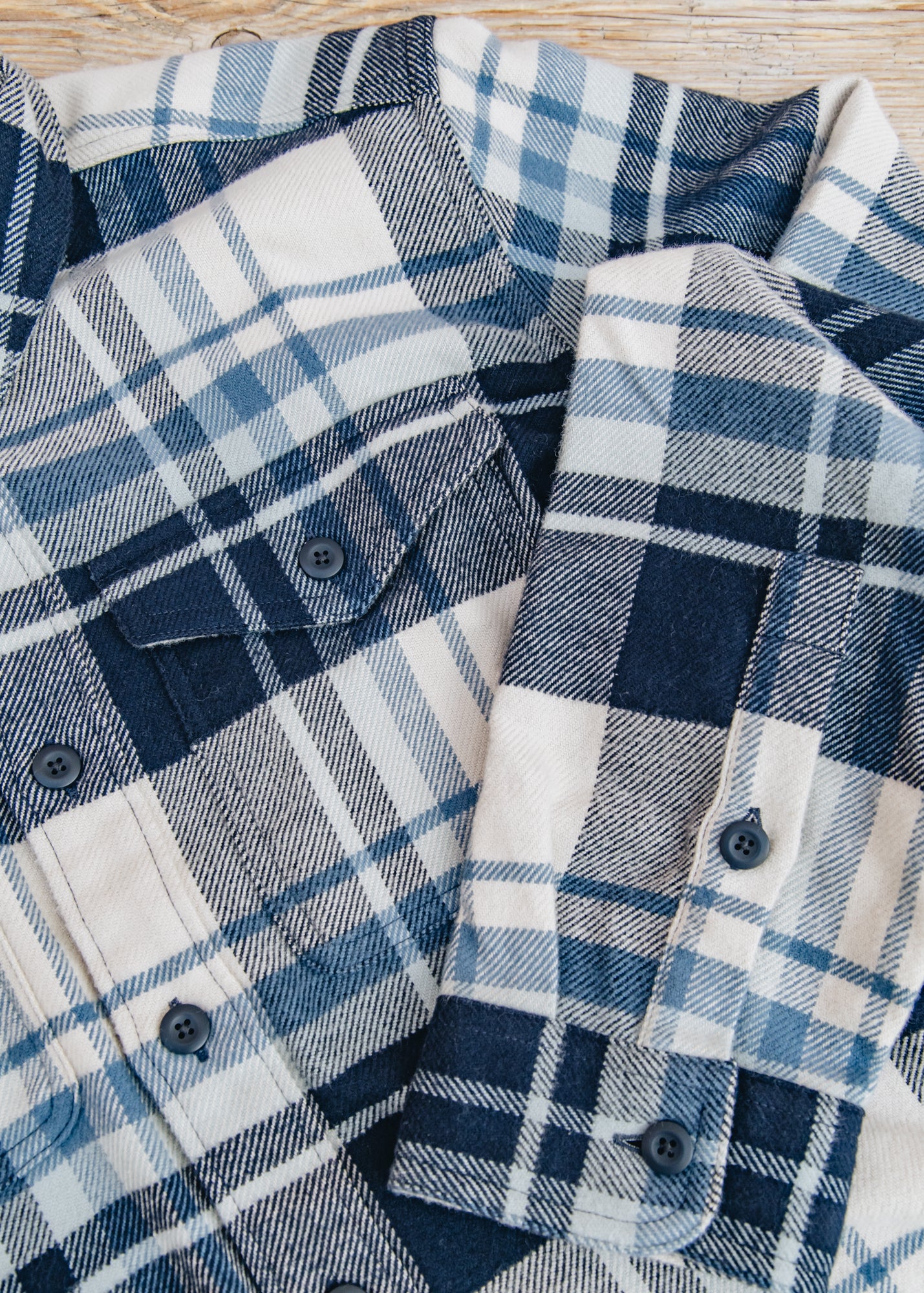 Patagonia Fjord Flannel Shirt in Hibernate Sunken Blue