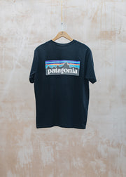 Patagonia P-6 Logo T-Shirt in Black