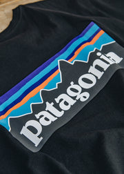 Patagonia P-6 Logo T-Shirt in Black