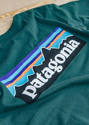 Patagonia P-6 Logo T-Shirt in Cascade Green