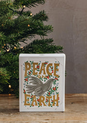 'Peace on Earth' Christmas Cards, pack of eight