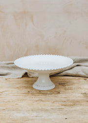 Costa Nova Pearl White Footed Plate