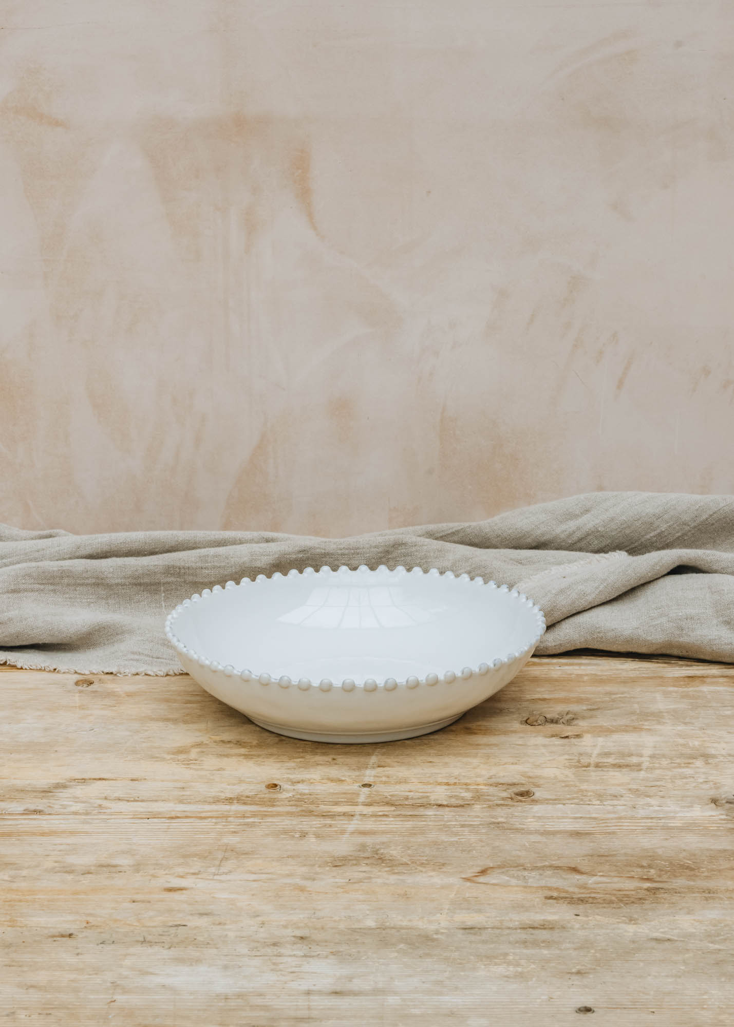 Pearl White Pasta Bowl