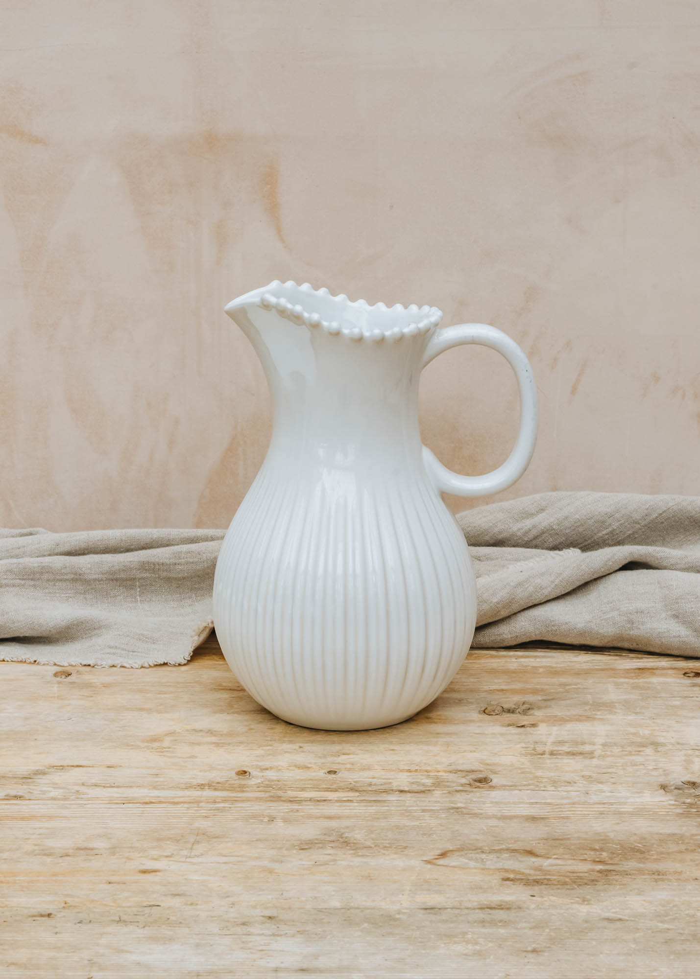 Pearl White Pitcher