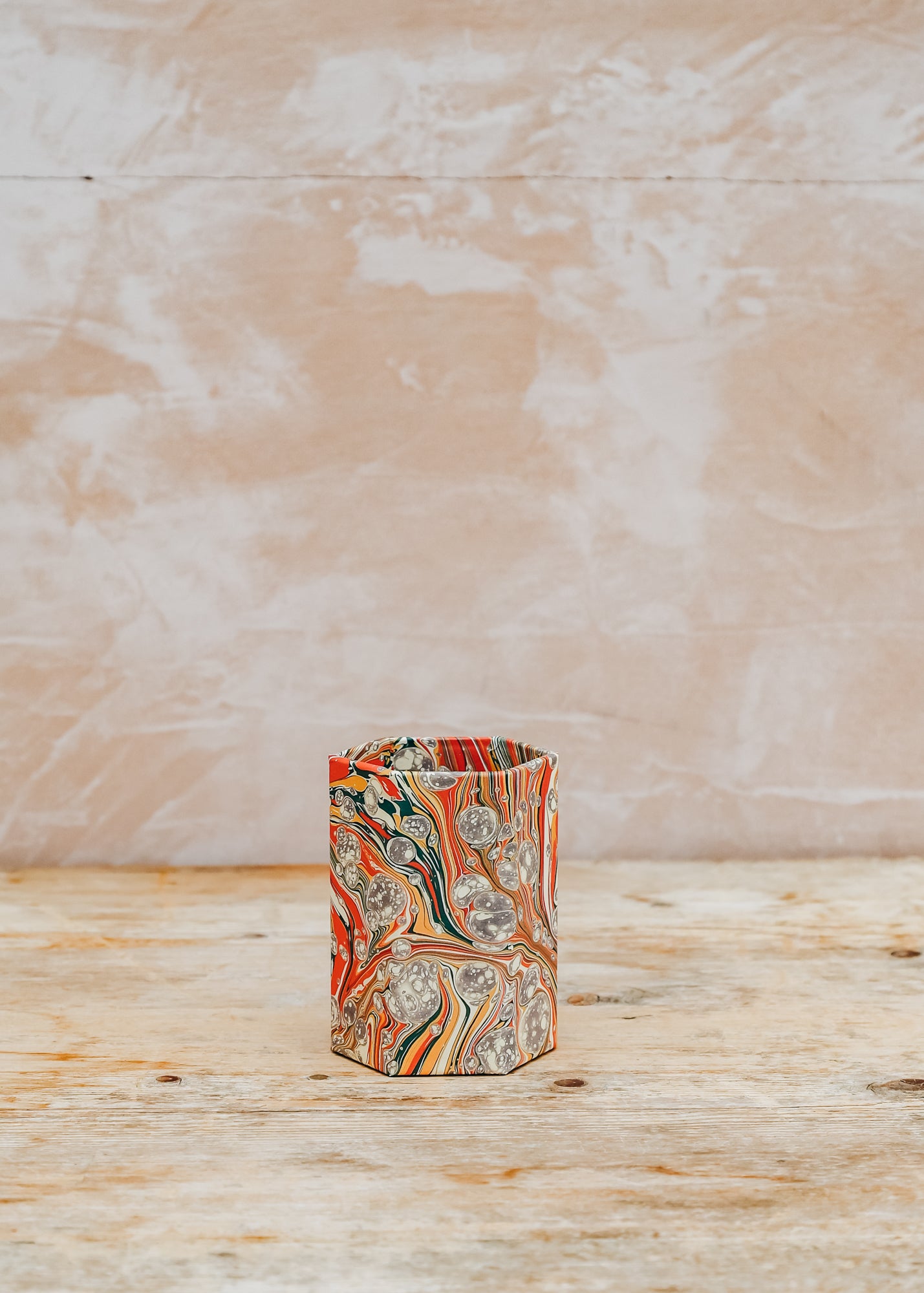 Wooden Spoon Pen Pot in Desert Jasper