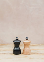 Bistro Salt and Pepper Mills in Chocolate and Natural, 10cm