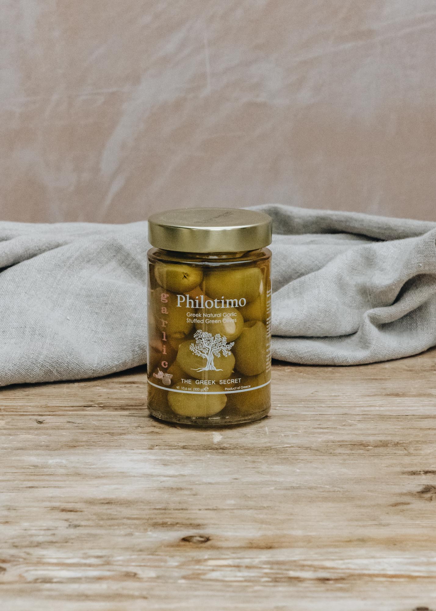 Garlic Stuffed Chalkidiki Olives, 300g