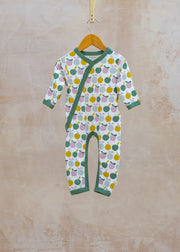 Babies' Kimono Romper in Apples