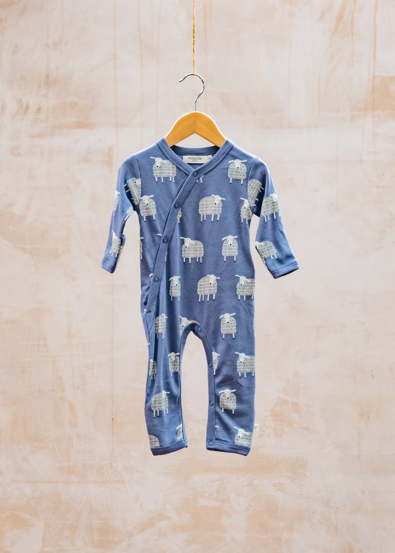 Babies' Kimono Romper in Sheep