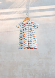 Bob & Blossom Babies' Sleeveless Smock Dress in Sardines