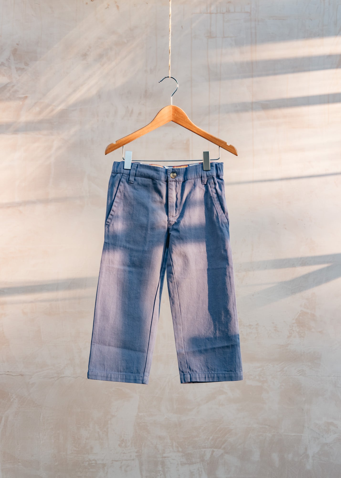Bob & Blossom Children's Chinos in Dusty Blue