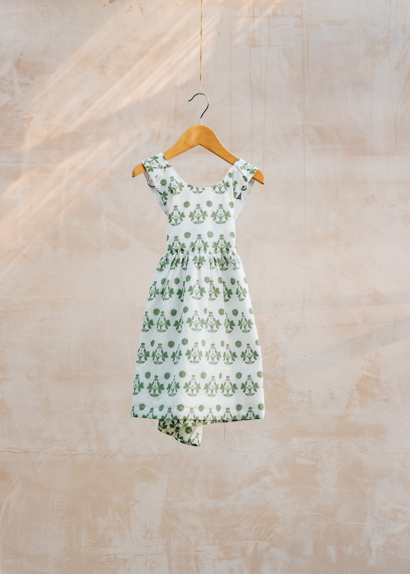 Bob & Blossom Children's Cross Back Dress in Block Flower