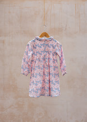 Pigeon Organics Children's Smock Dress with Peter Pan Collar in Winter Berry