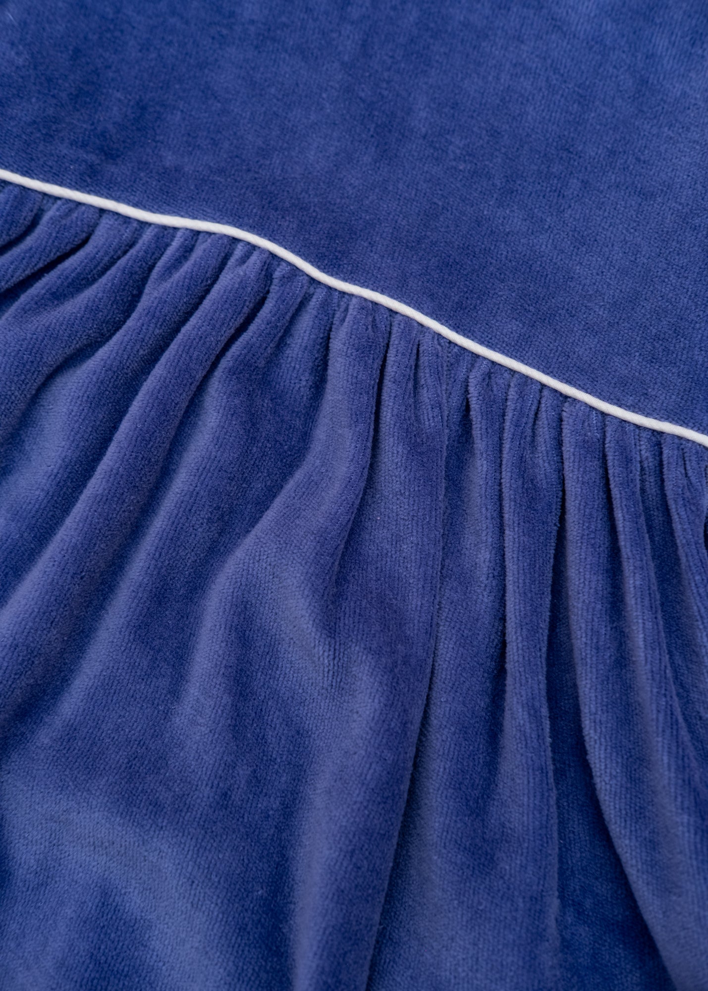Pigeon Organics Children's Velour Party Dress in Velvet Blue
