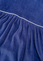 Pigeon Organics Children's Velour Party Dress in Velvet Blue